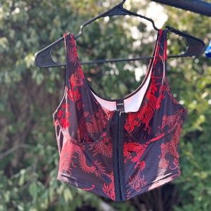 Shein Dragon Corset Top